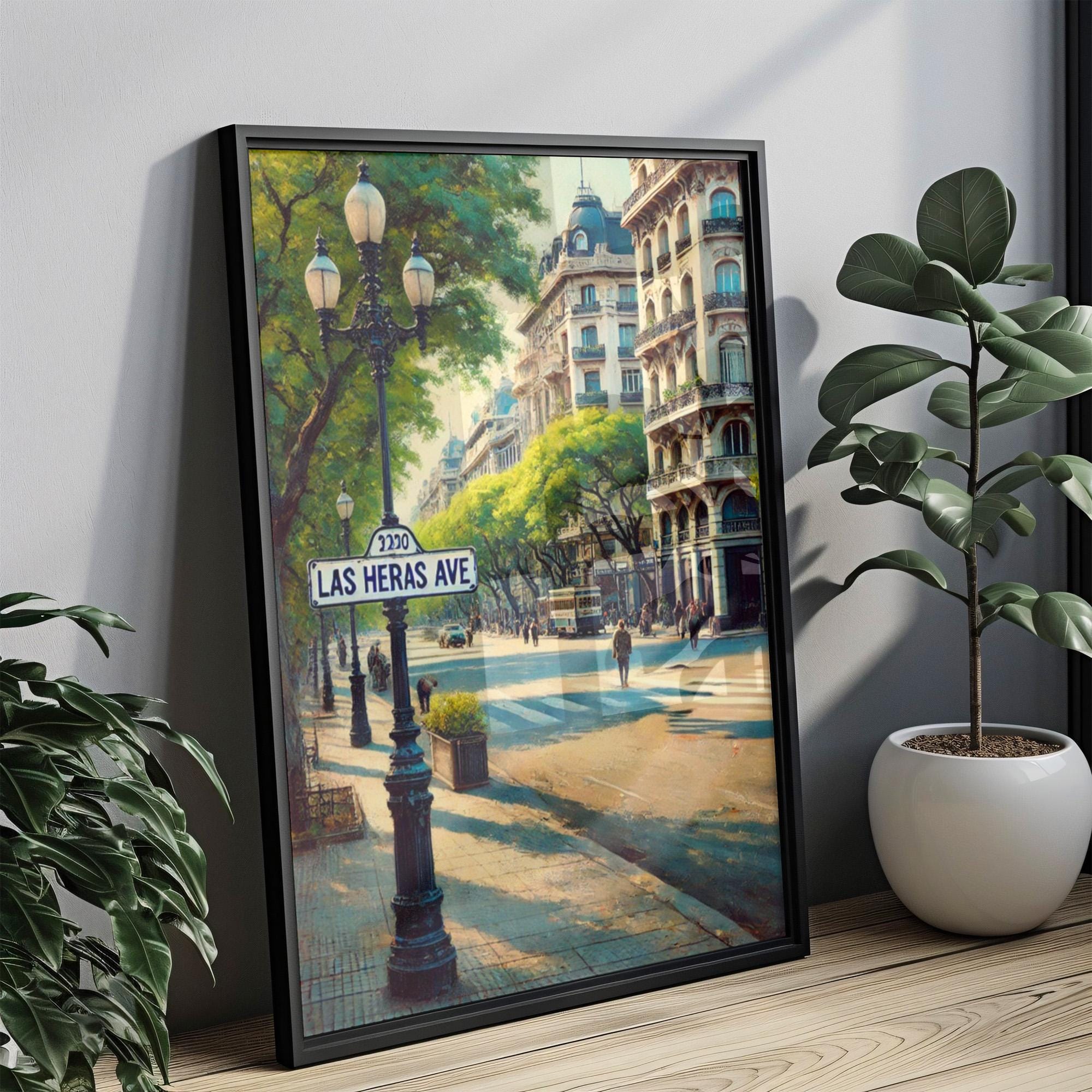 Las Heras Ave Aires Print - Buenos Aires, Argentina