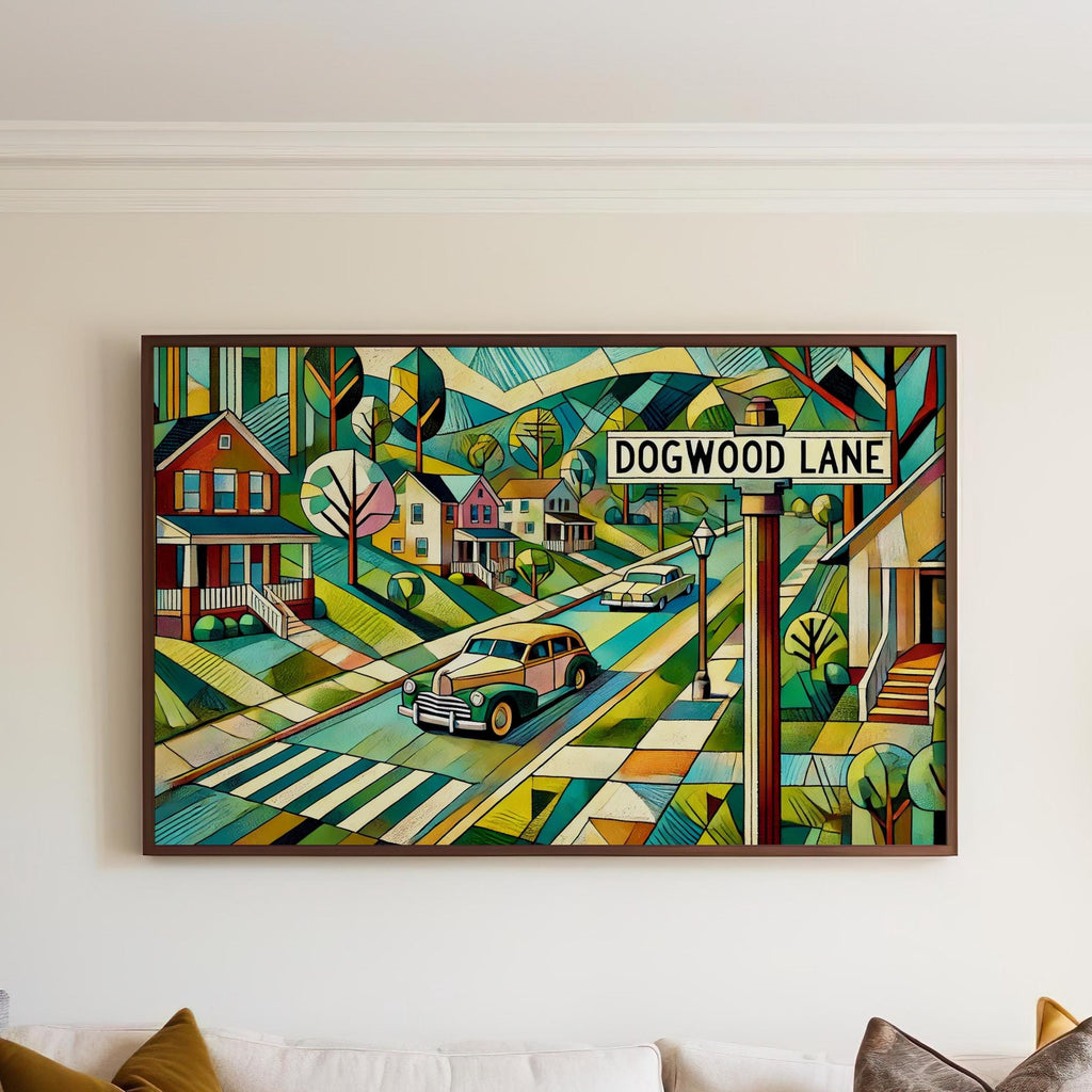 Dogwood Lane Print - Charlottesville, Virginia, USA