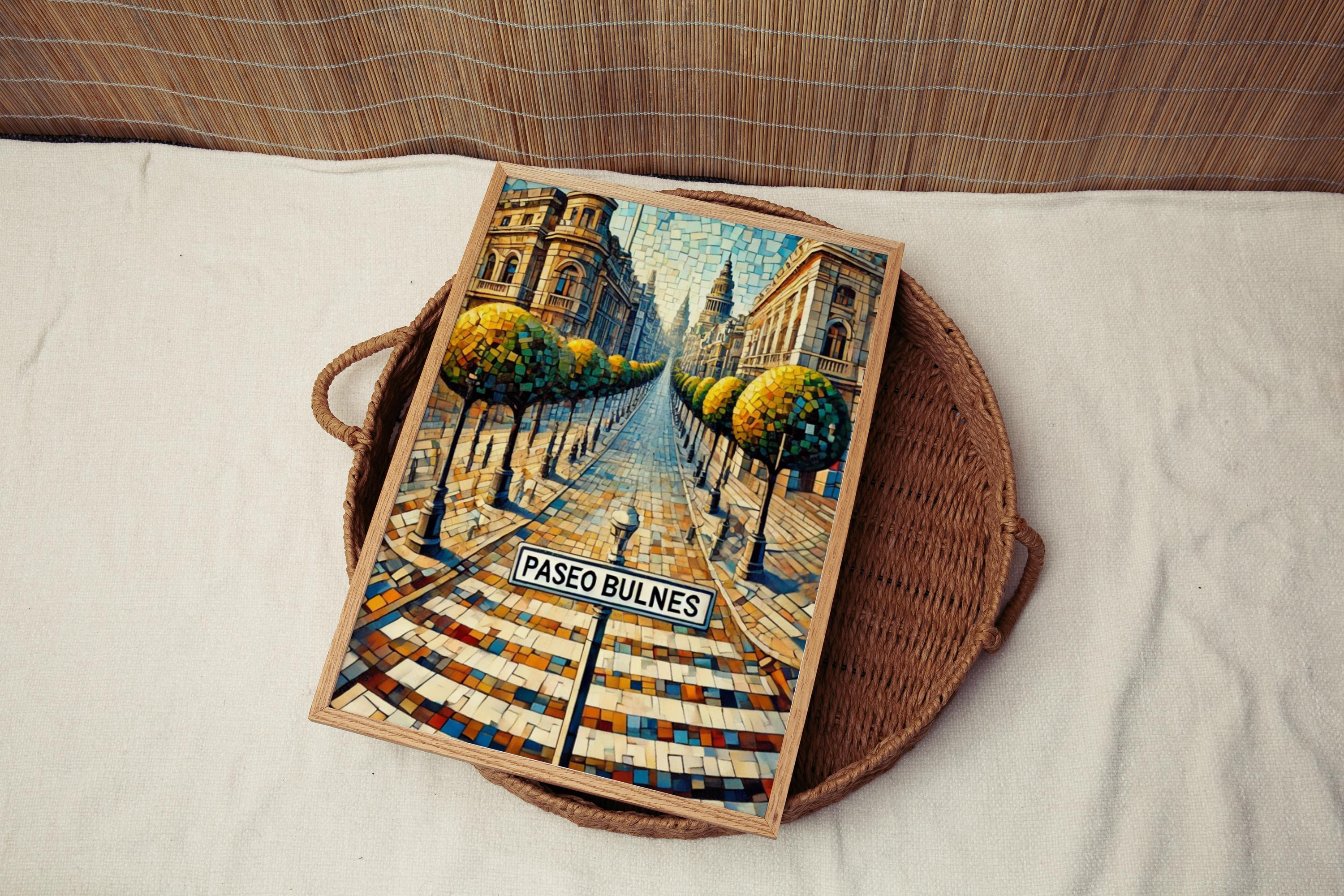 Paseo Bulnes Print Fine Art - Santiago, Chile