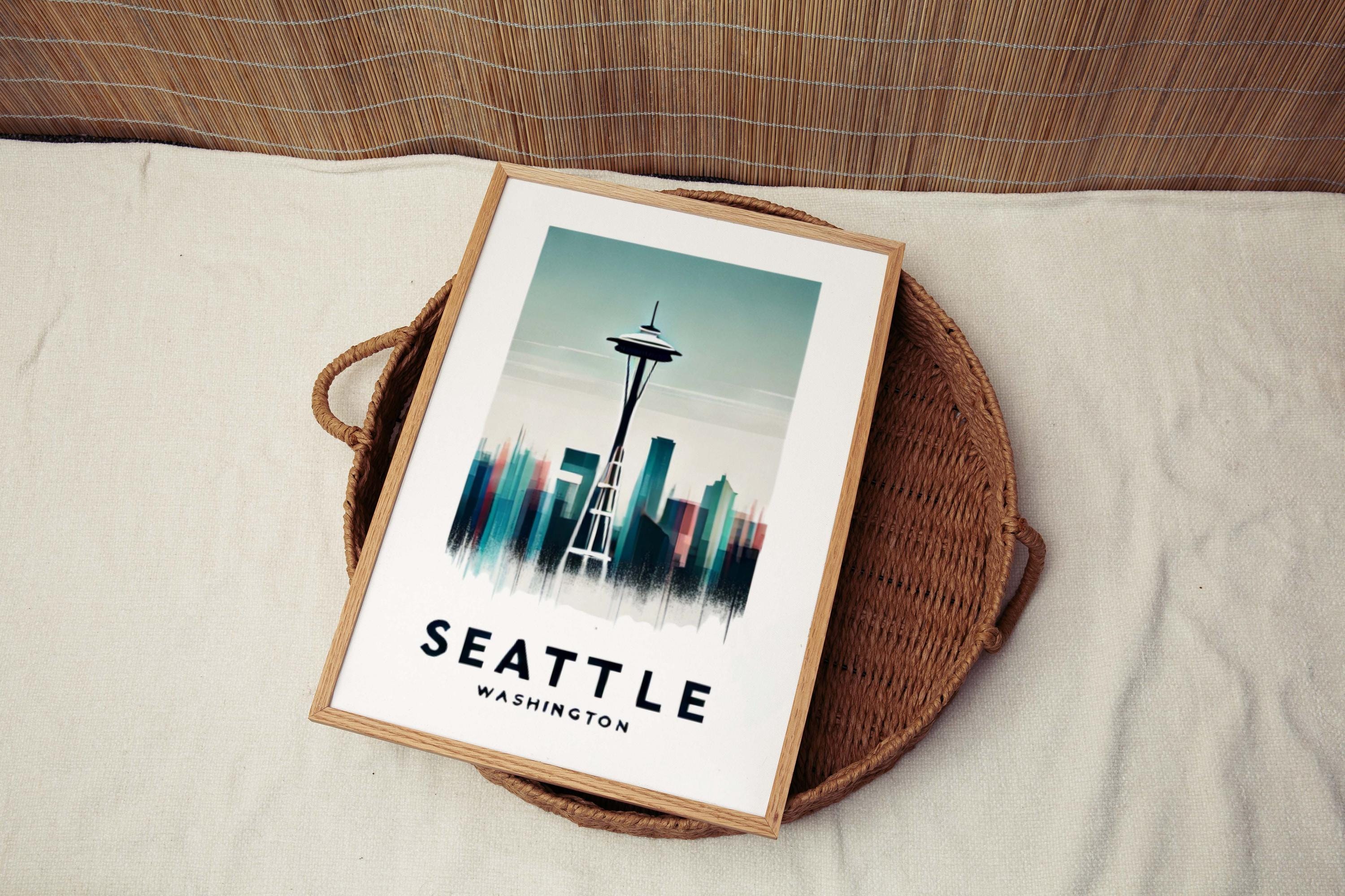 Seattle Wall Art Map - Seattle, Washington, USA