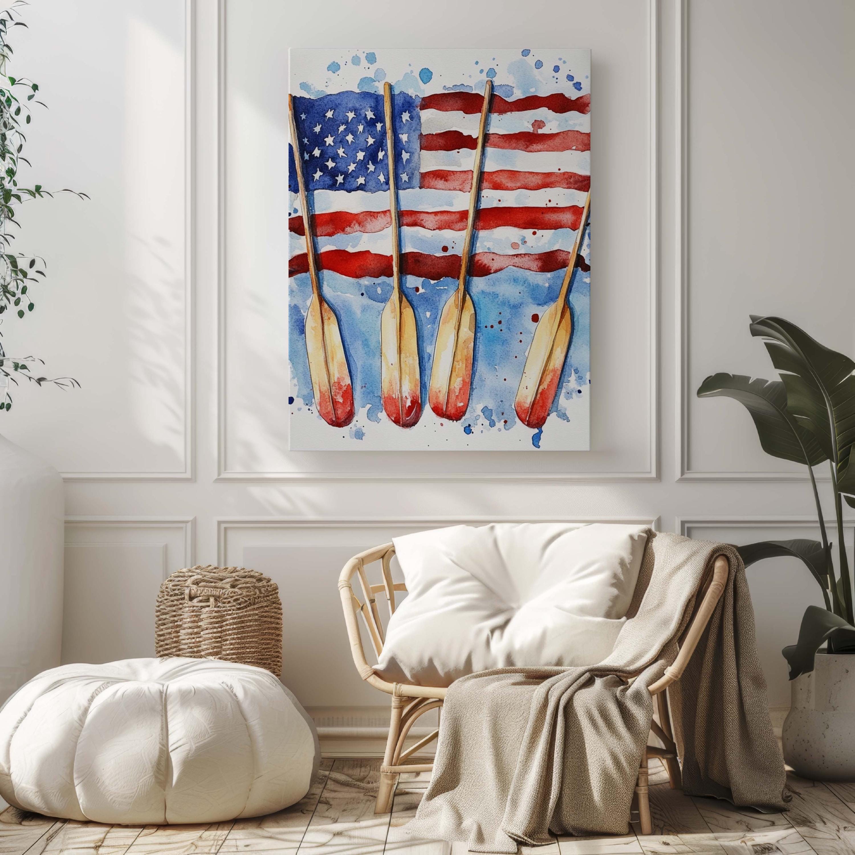 Boat Wall Art Patriotic - United States