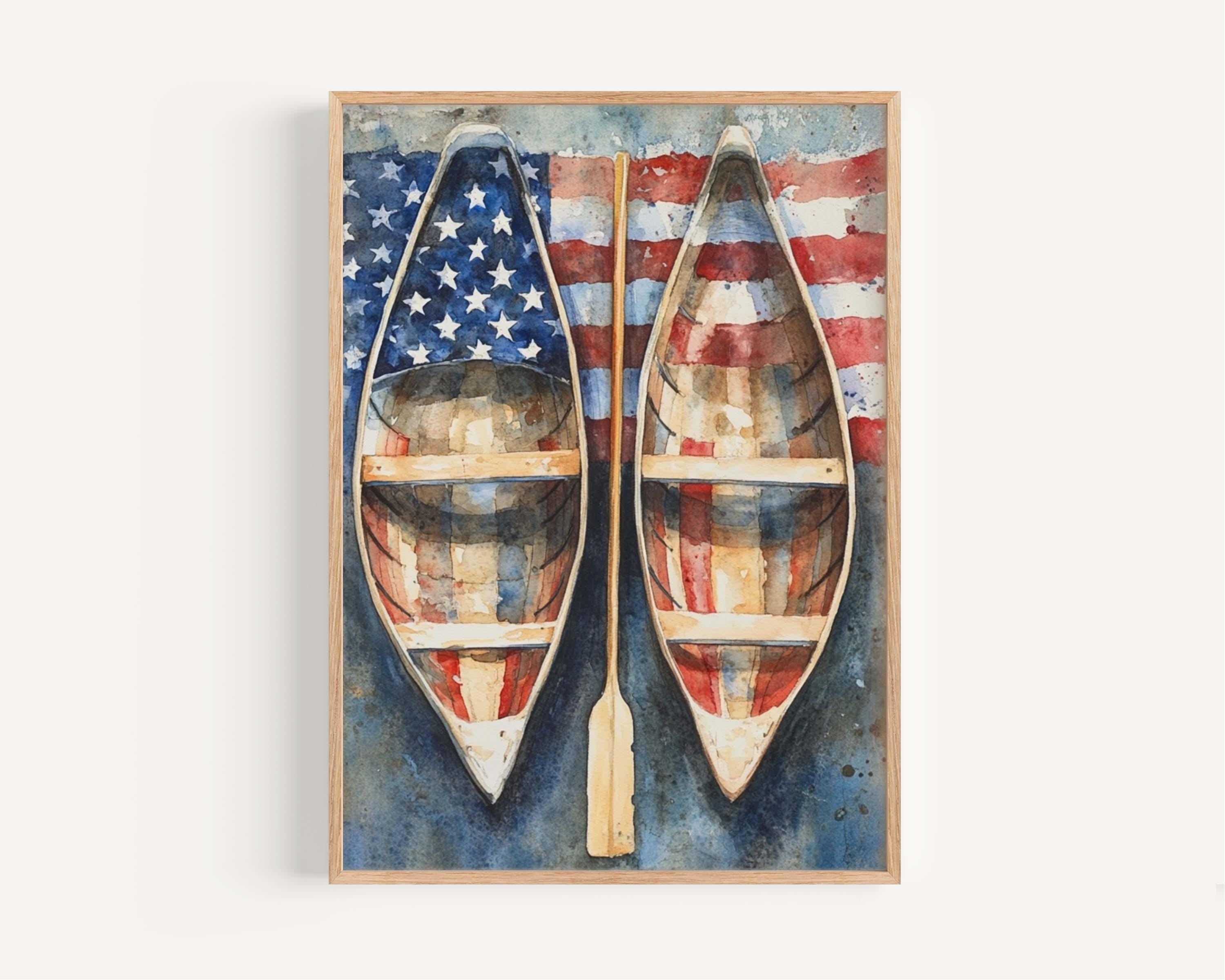 Boat Wall Art Patriotic - United States