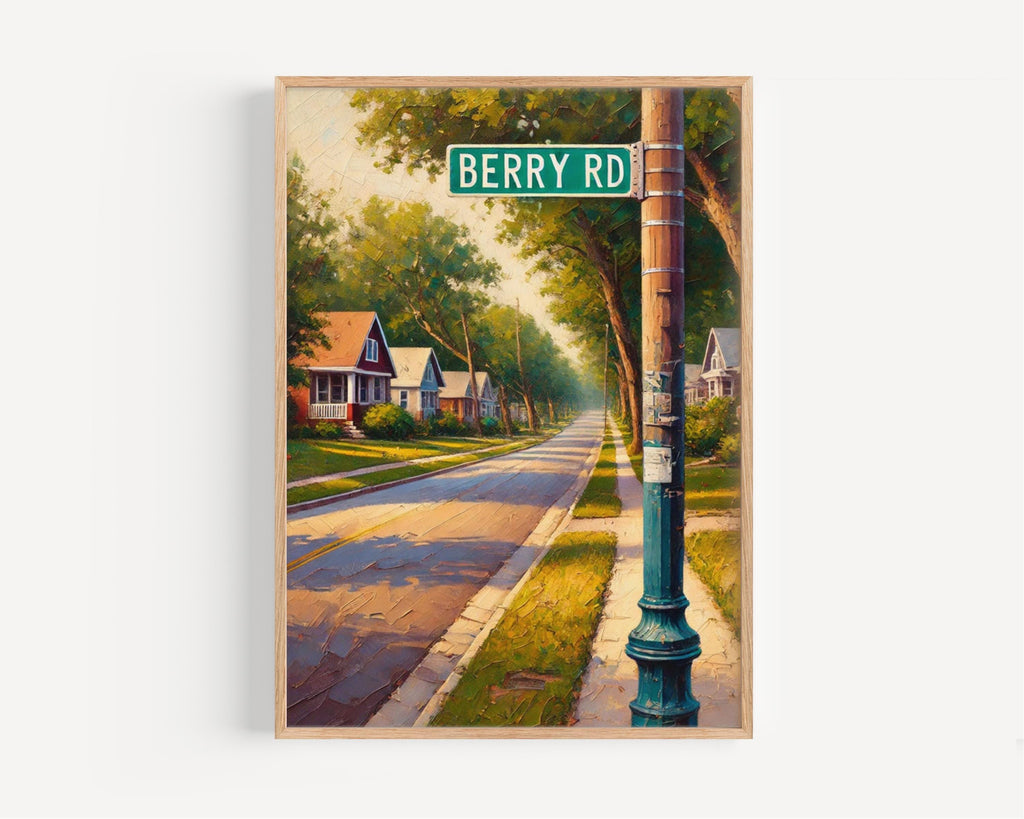 Berry Rd Print - St. Louis, Missouri, USA