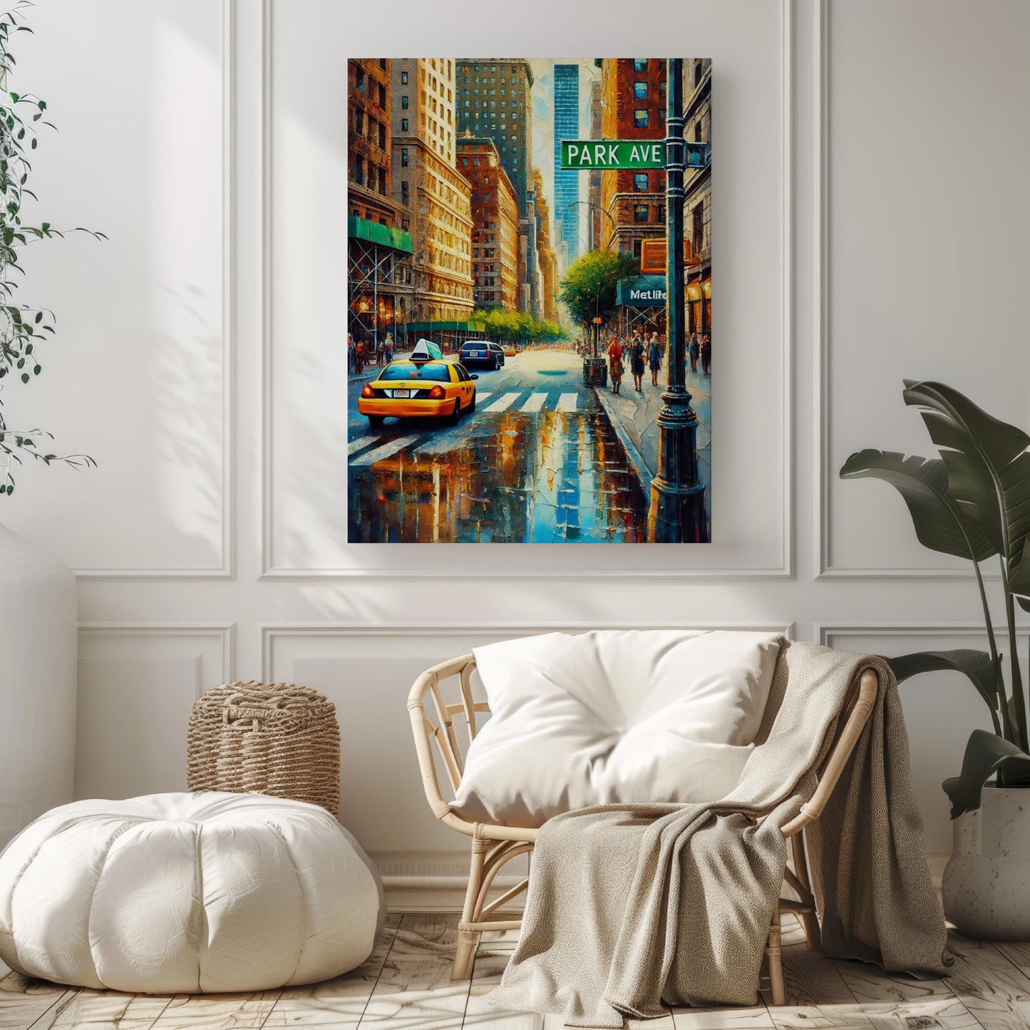Wall Art Park Ave Print Manhattan New York Gift Travel Poster Travel Print Housewarming New York Artwork