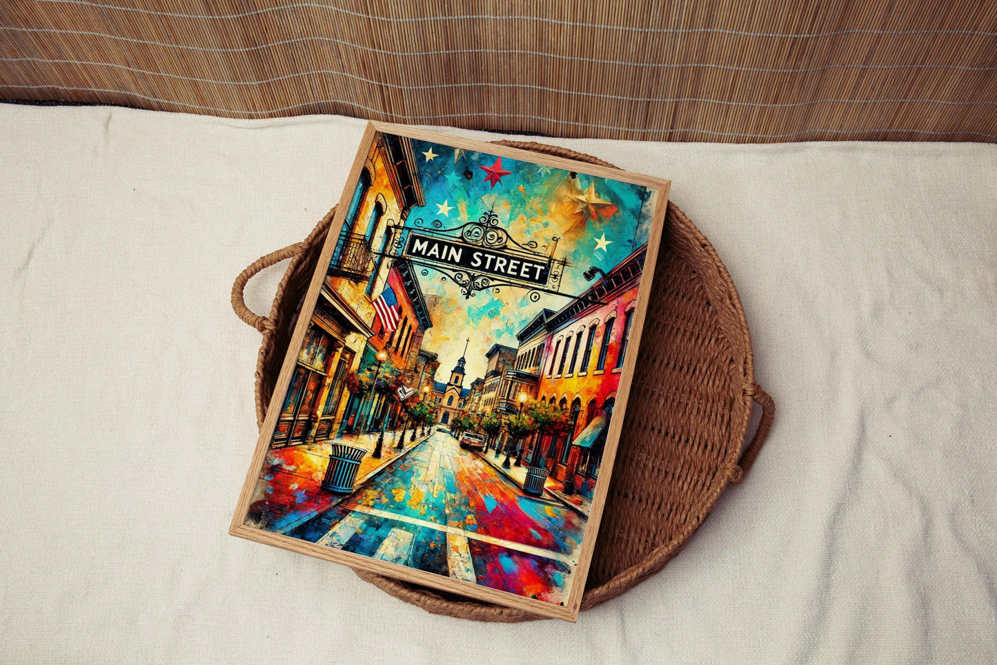 Bethlehem Art Main Street Wall Art, Pennsylvania Travel Print, Housewarming Gift, Bethlehem Gift, Travel Poster, Main St Print