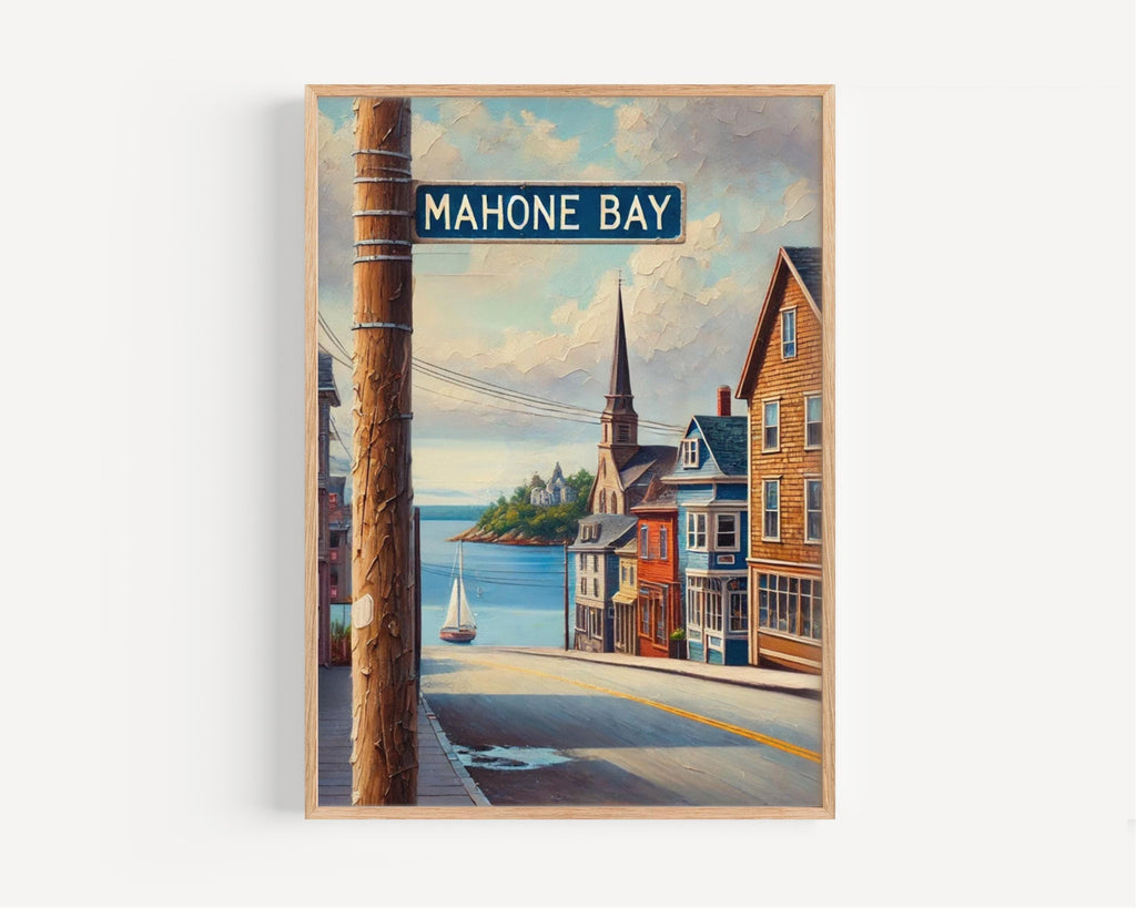 Mahone Bay Coastal Wall Art - Nova Scotia, Canada