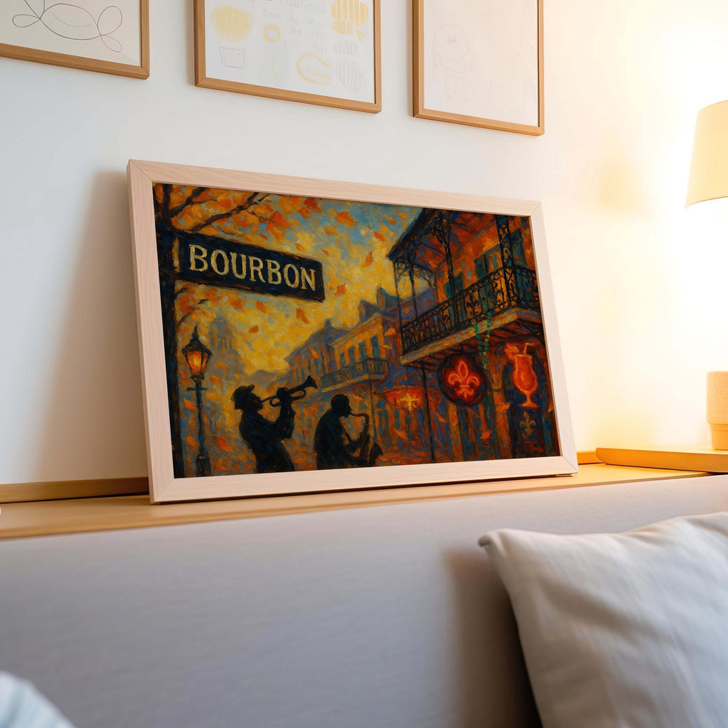 Bourbon Street Jazz Print - New Orleans, Louisiana, USA