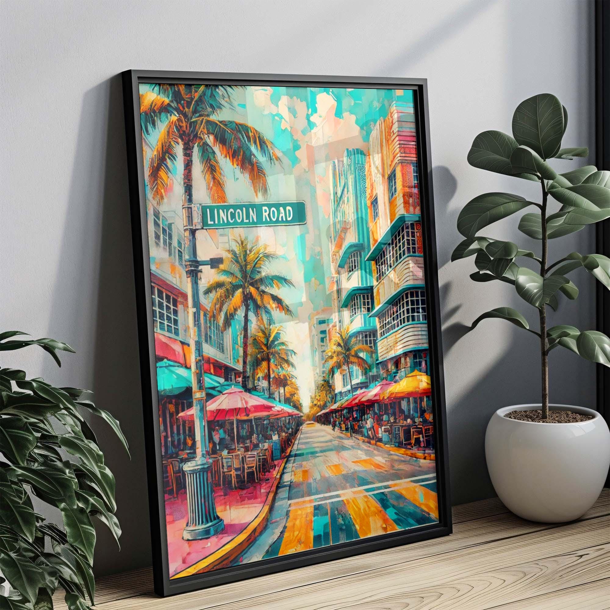 Lincoln Road Print Coastal - Miami Beach, Florida, USA
