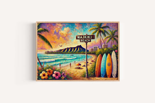 Waikiki Beach Poster