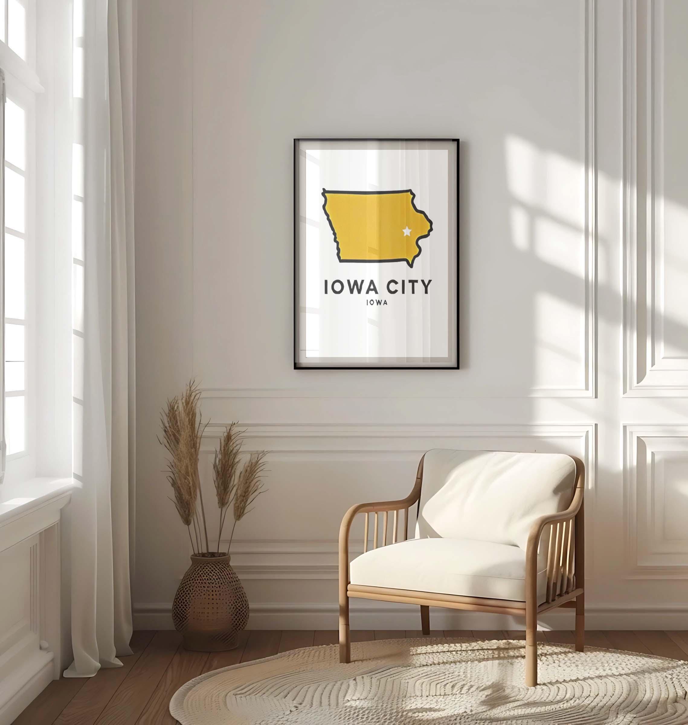 Iowa City Print - Iowa City, Iowa, USA