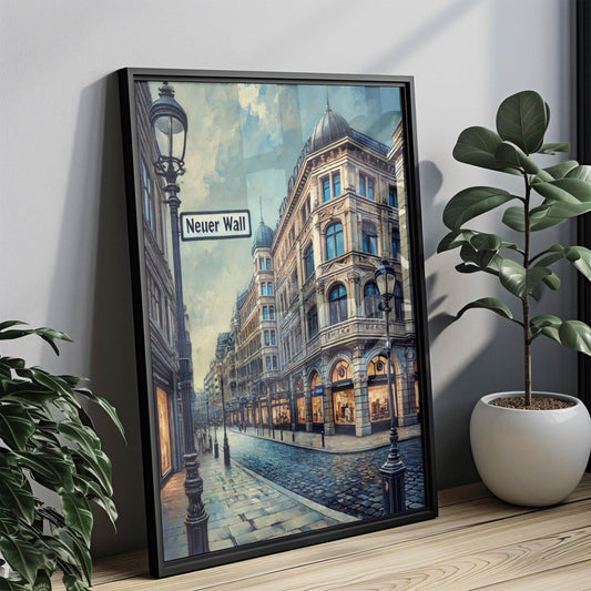 Wall Print Neuer Wall Germany Art Travel Poster European Souvenir Housewarming Gift