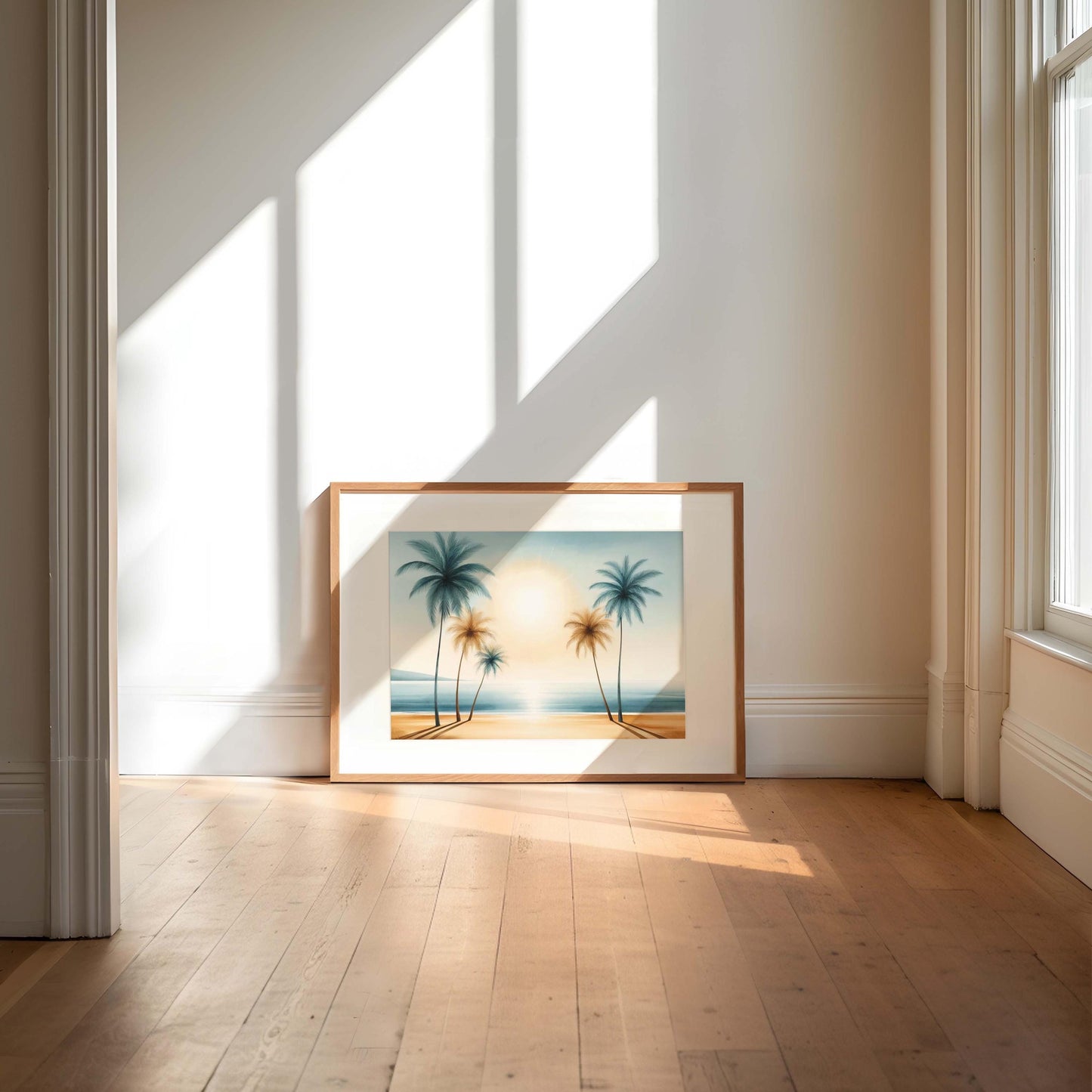 Nature Gift Palm Tree Wall Art, Beach Print, Tropical Home Decor, Housewarming New Home Art, Family Beach Decoration, Nature Inspired Print