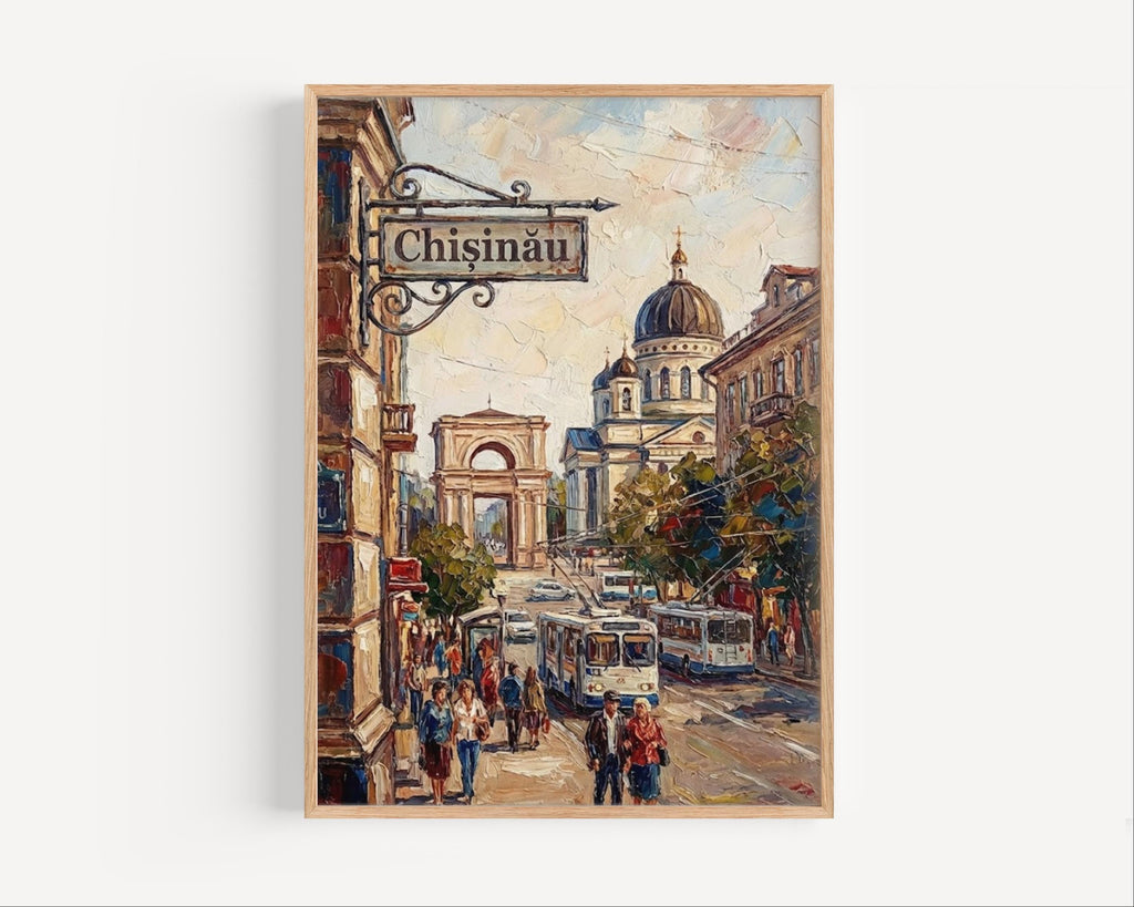 Chisinau Moldova Wall Art Print: Eastern European Capital Travel Poster