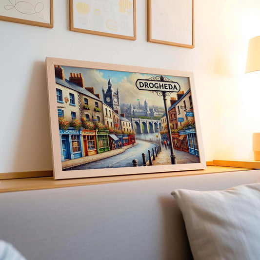 Drogheda Art Print - Ireland City Wall Art, Travel Poster, European Home Decor, Housewarming Gift, Irish Travel Print