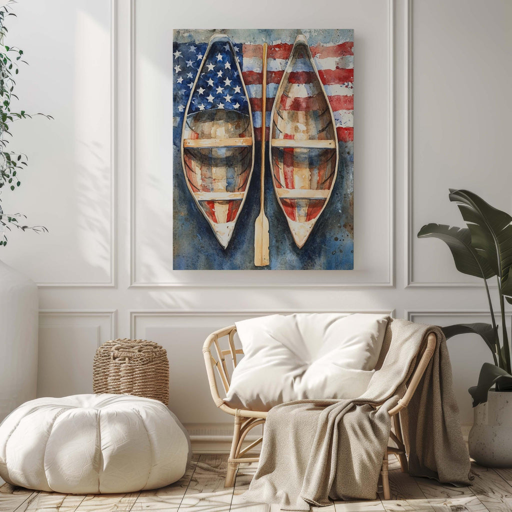 Boat Wall Art Patriotic - United States