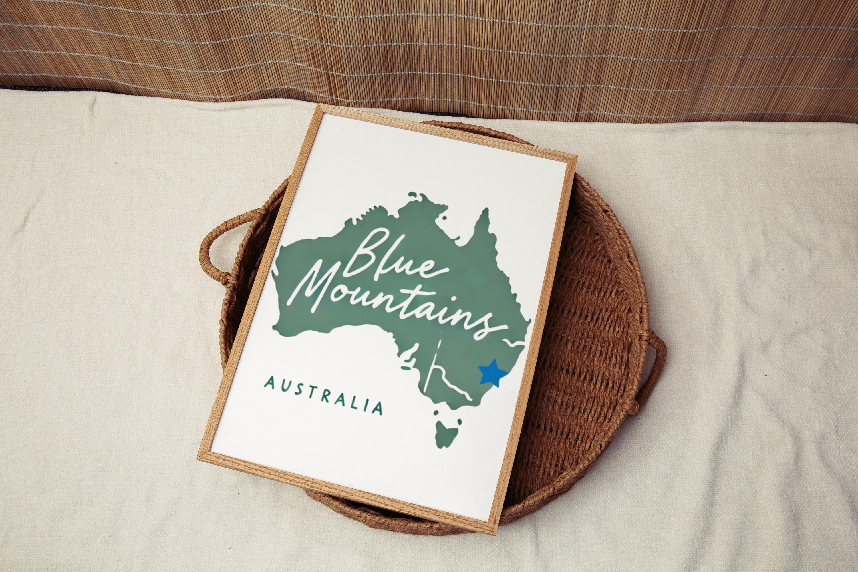 Blue Mountain - Australian Travel Wall Art Print – Blue Mountain - Australian Travel, Australia, Oceania