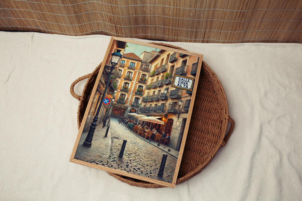 Calle Cava Alta Print - Madrid, Spain