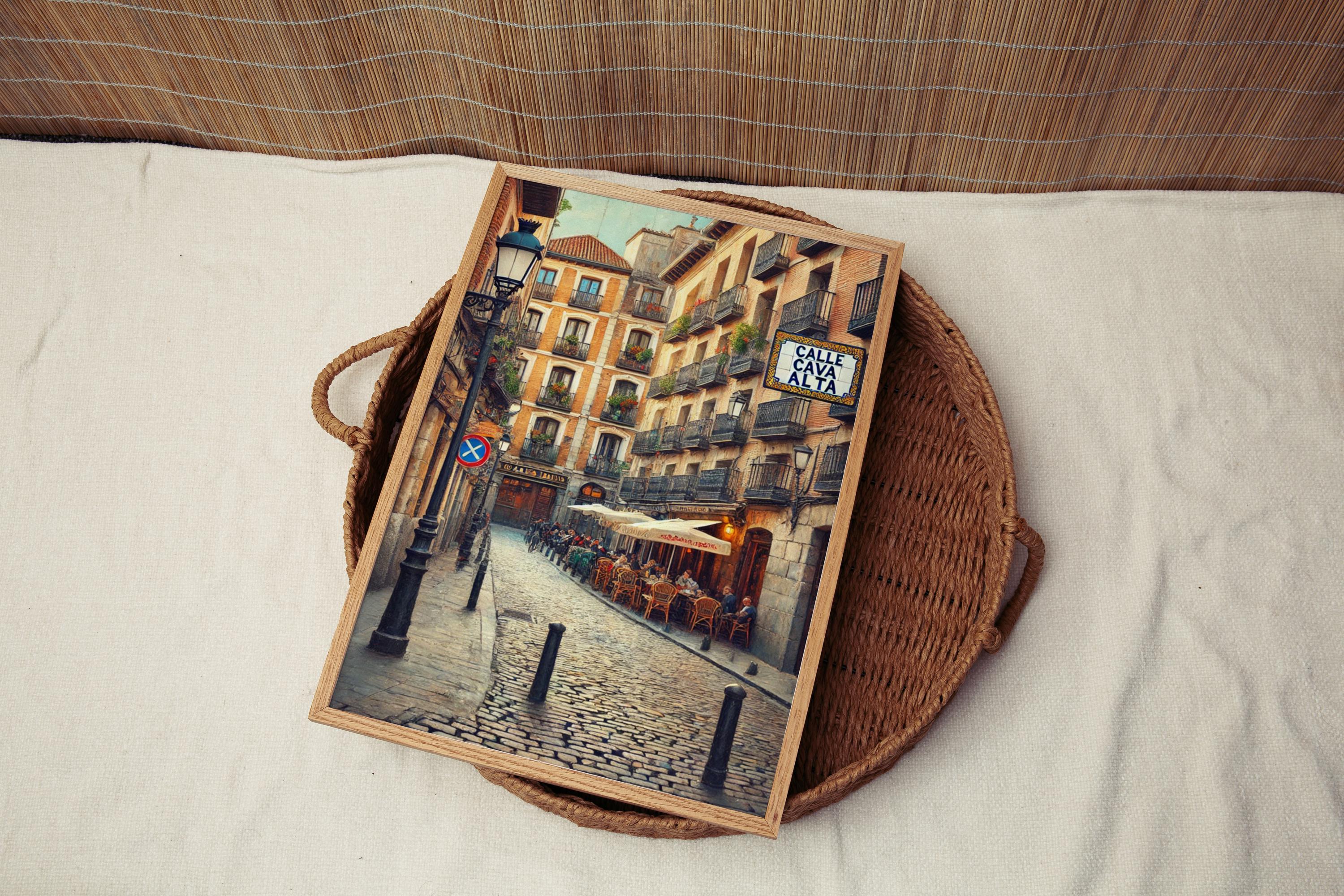 Calle Cava Alta Print - Madrid, Spain