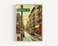Bleecker Street Art Print: Manhattan Cityscape, NYC Travel Souvenir