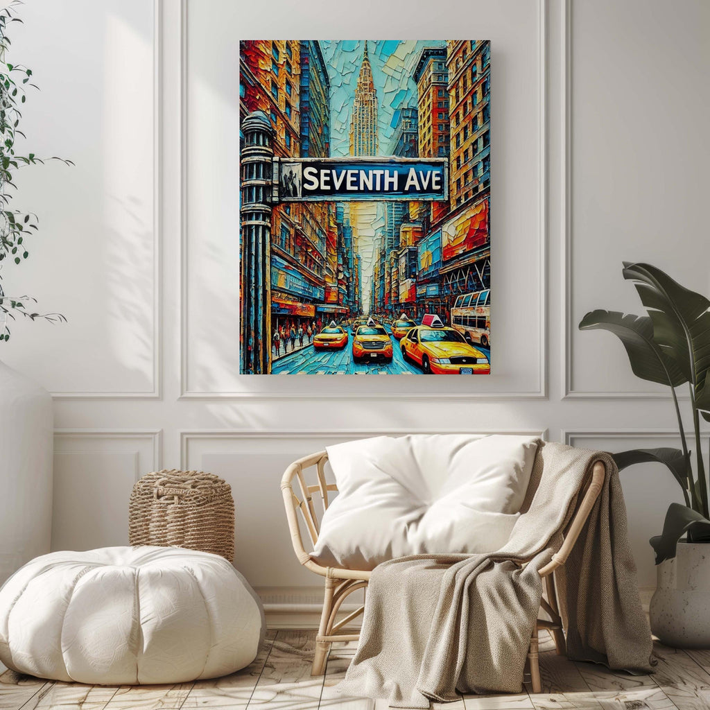 Seventh Avenue Print - Manhattan, New York, USA