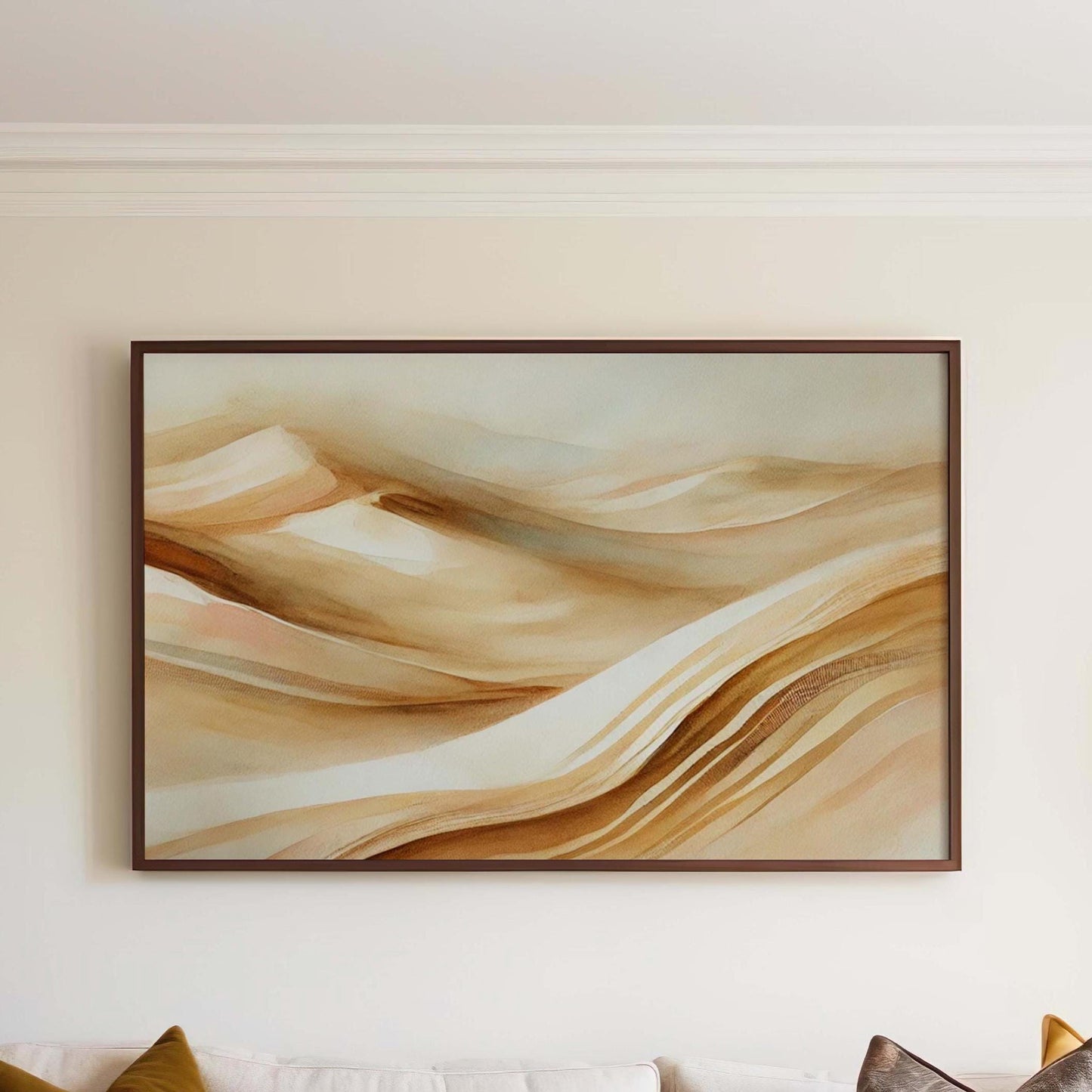 Nature Gift Dunes Wall Art Print - Desert Sand Home Decor, New Housewarming & Family Nature Art Piece