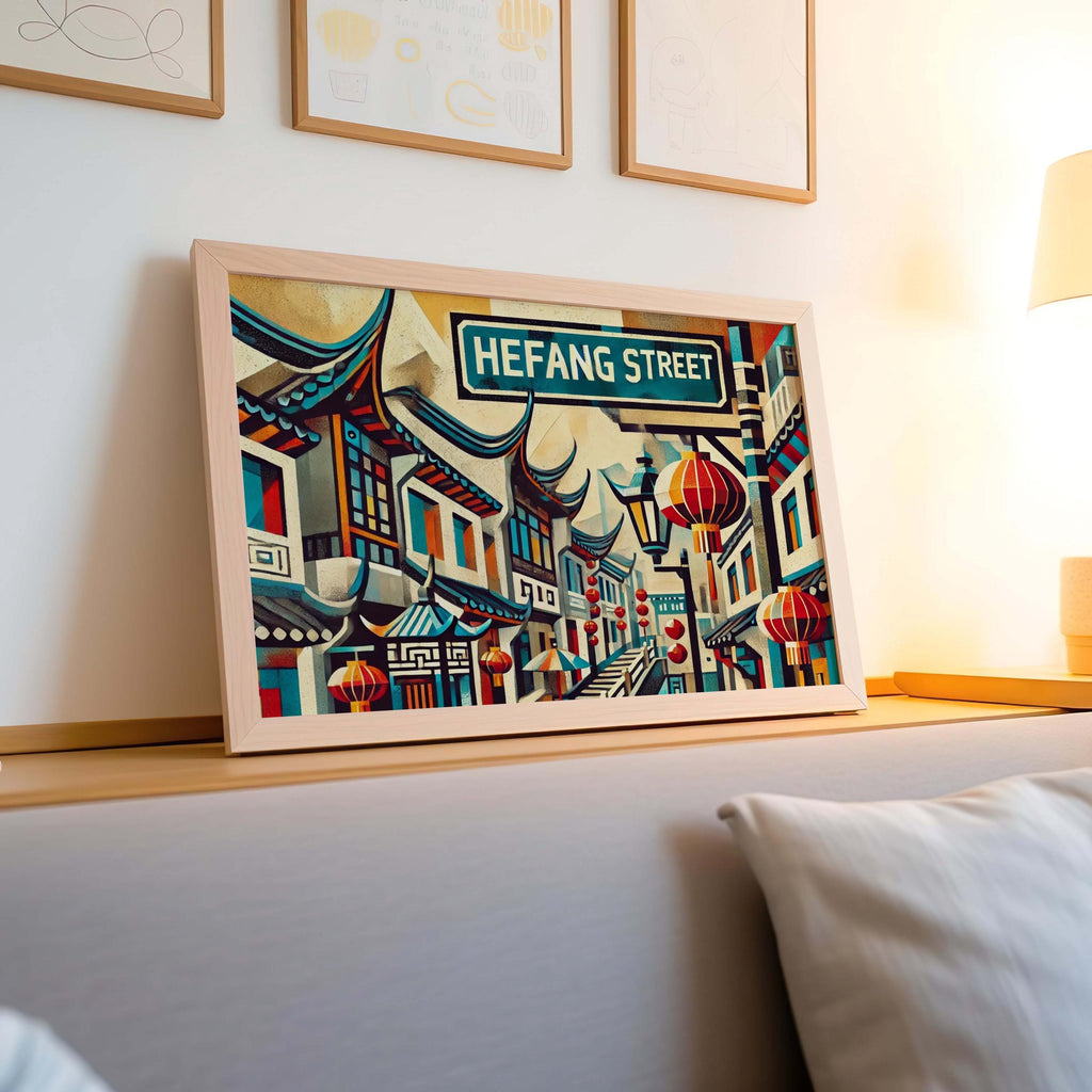 Hefang Street - Hangzhou Art Wall Wall Art Print – Hefang Street - Hangzhou Art Wall, USA, North America