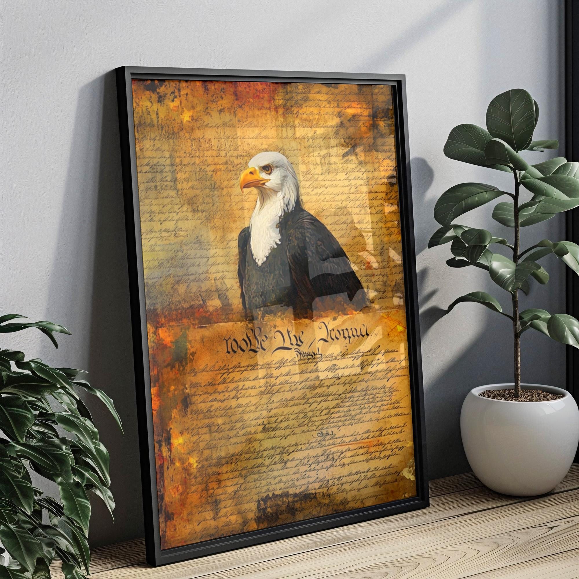 American Freedom Abstract Poster - United States