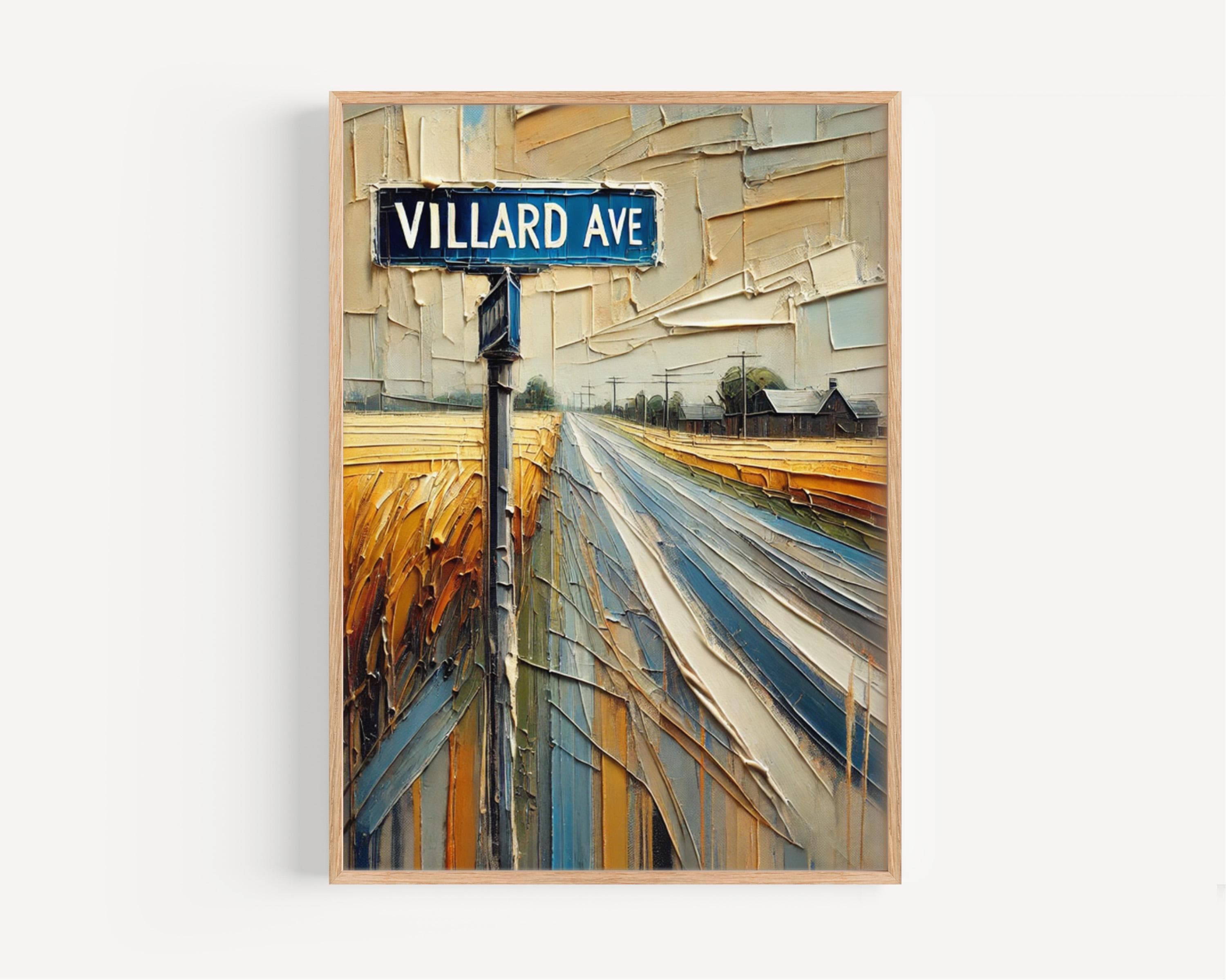 Villard Avenue Wall Art, Dickinson Print, North Dakota Art, “City” Gift, Travel Souvenir, Travel Poster,  “State” Art, PERSONALIZED GIFT