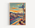 Sunset Road Print - Las Vegas, Nevada, USA