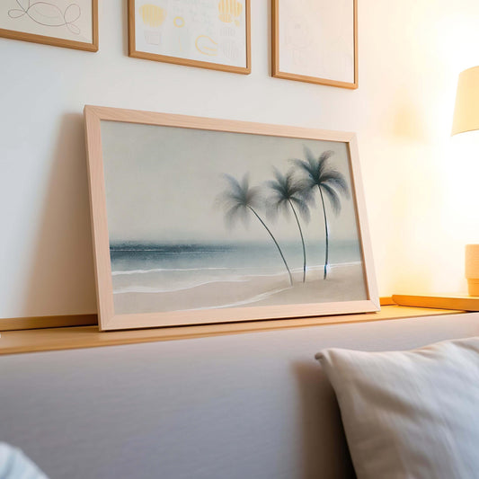 Nature Gift Palm Tree Wall Art, Beach Print, Tropical Home Decor, New Home & Housewarming Gift, Family Nature Art, Coastal Wall Decor