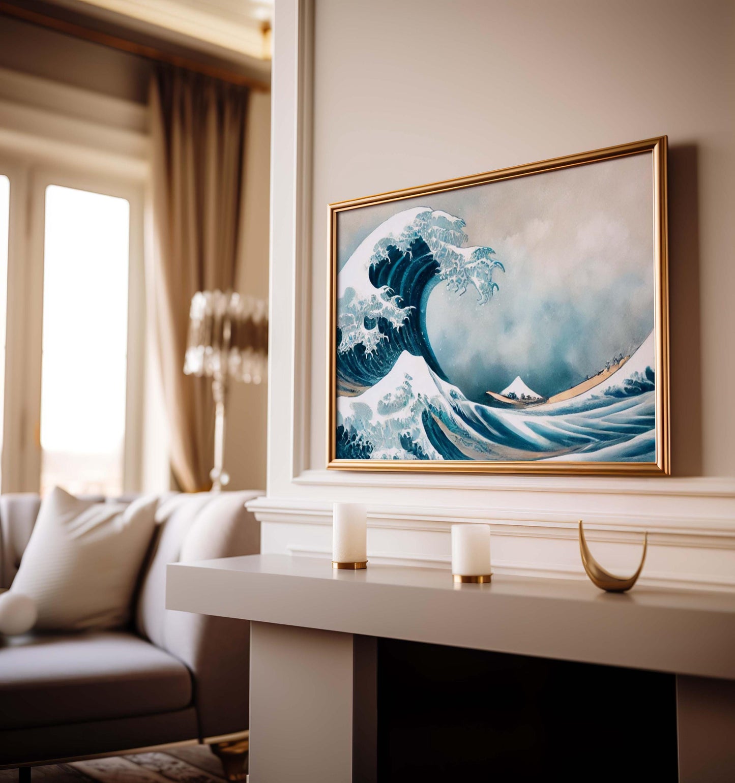 Nature Gift Wave Wall Art Ocean Print Beach Decor New Home Family Housewarming Art Coastal Nature Print