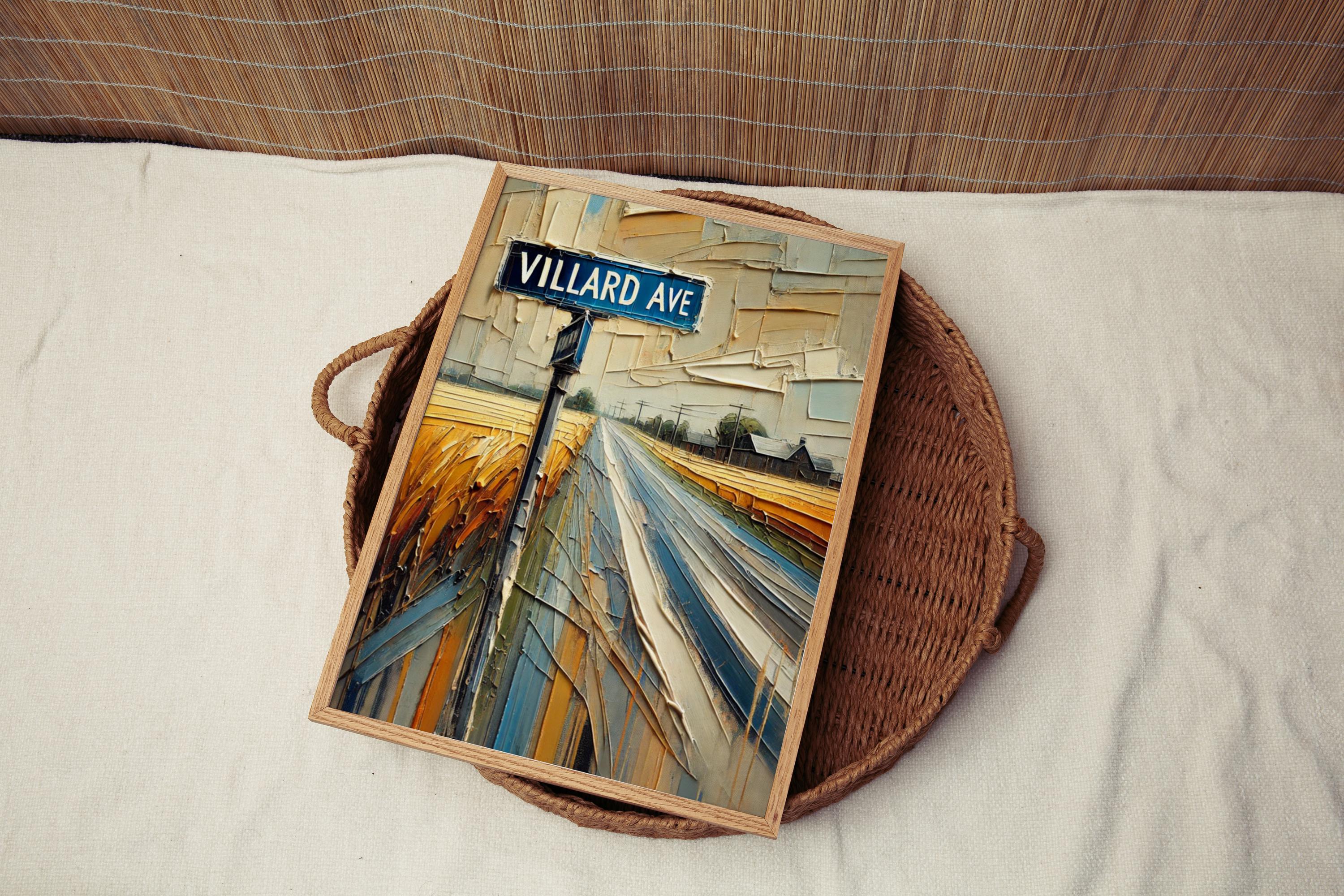 Villard Avenue Wall Art, Dickinson Print, North Dakota Art, “City” Gift, Travel Souvenir, Travel Poster,  “State” Art, PERSONALIZED GIFT