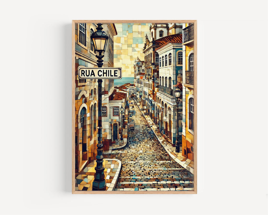 Rua Chile Art Print - Salvador, Brazil