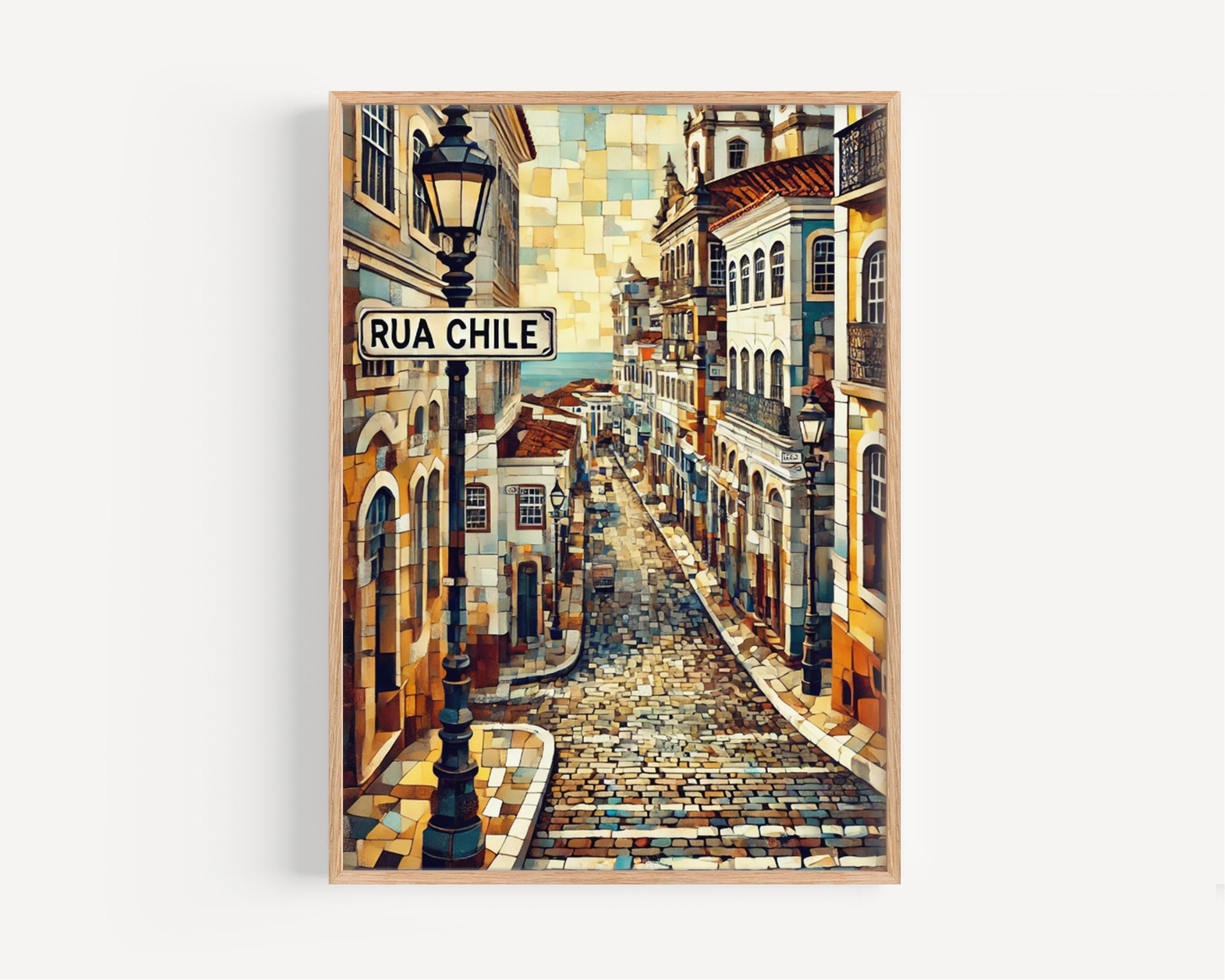 Rua Chile Art Print - Salvador, Brazil