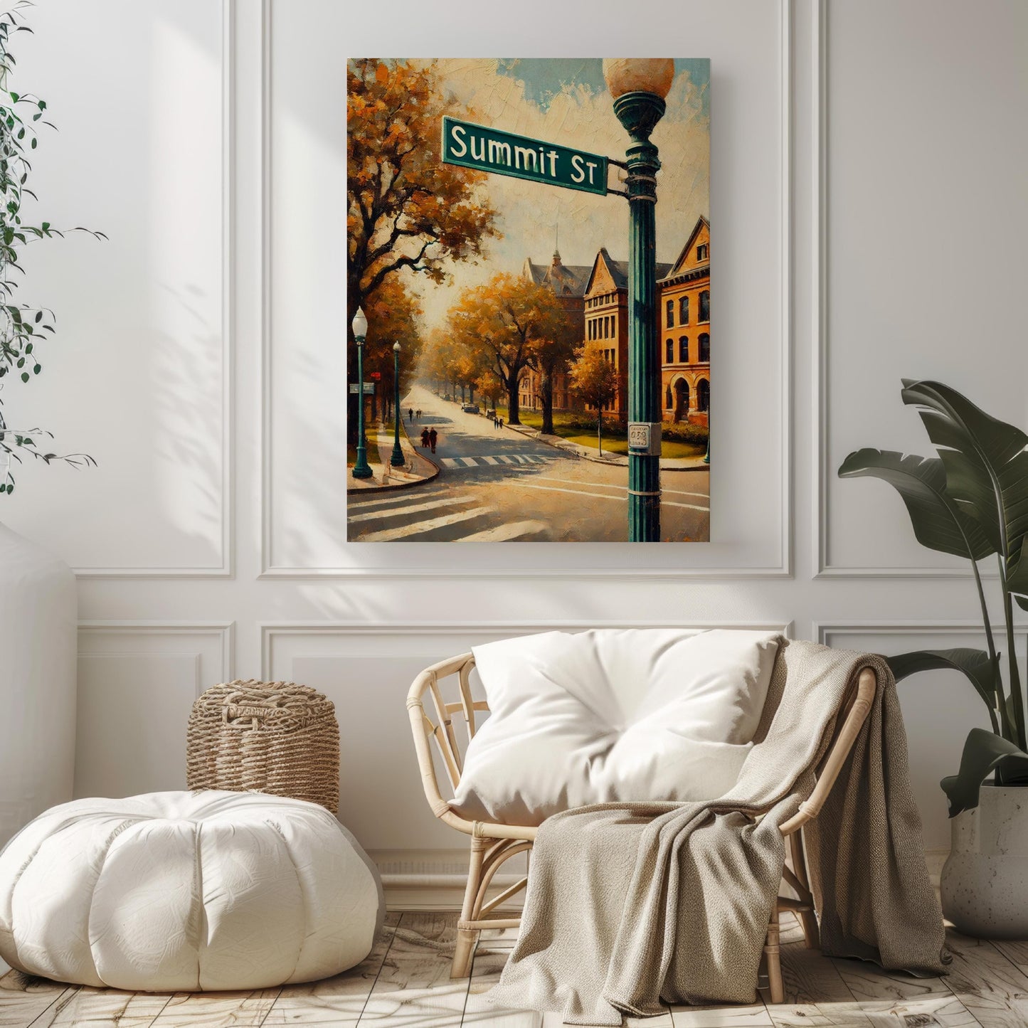 Columbus Ohio Print: Summit Street Art - Midwestern Travel Poster