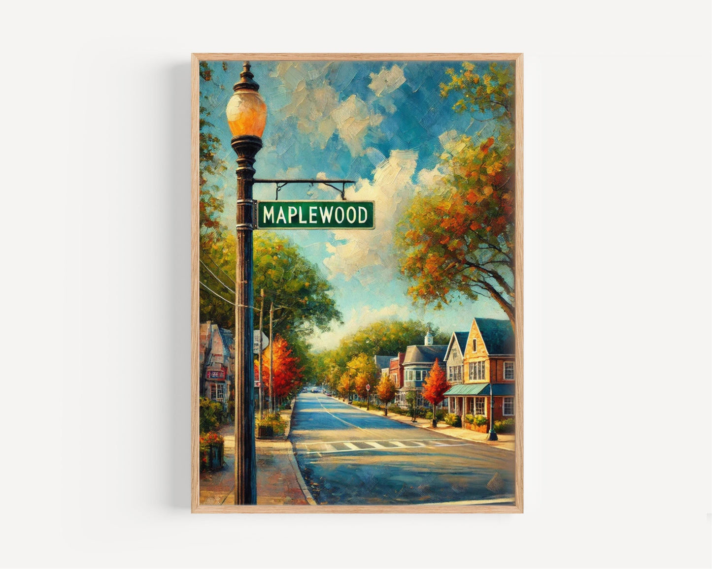 New Jersey Millburn Wall Art, Travel Print & Poster, New Jersey Gift, Housewarming Decor, USA American Art, Home Office Decoration