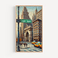Cooper Square Wall Art Print: East Village Manhattan NYC Travel Poster