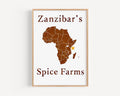 Spice Farms Print - Zanzibar, Tanzania