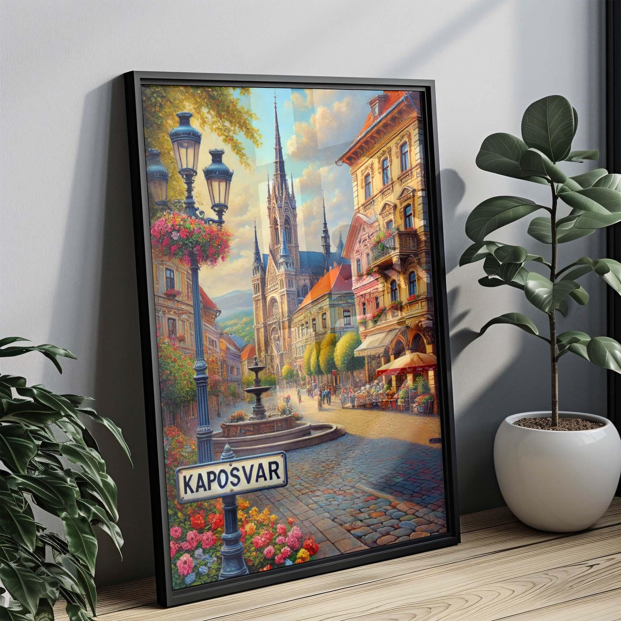 Kaposvar Map Print - Kaposvar, Hungary