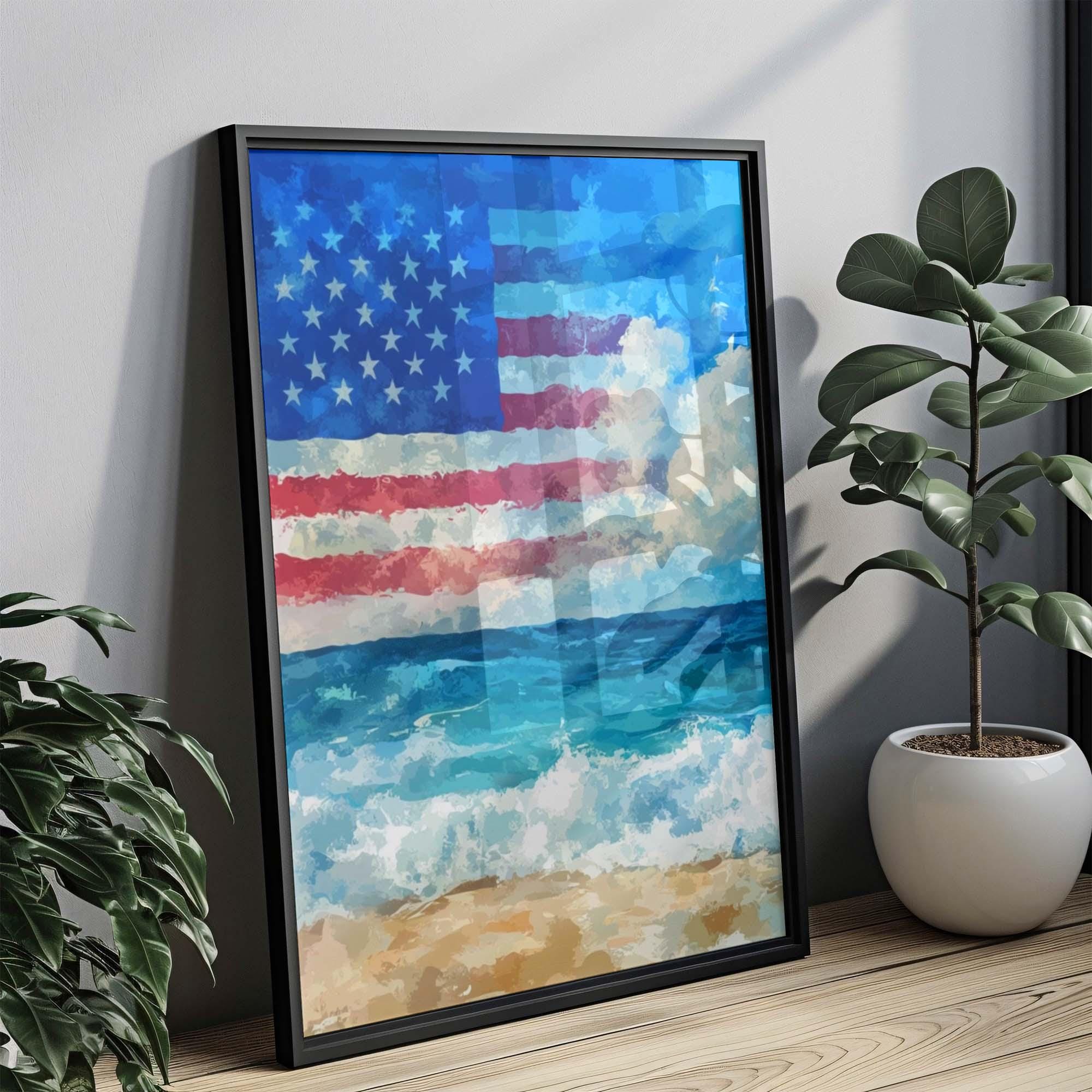 USA Beach Wall Art Decor - United States