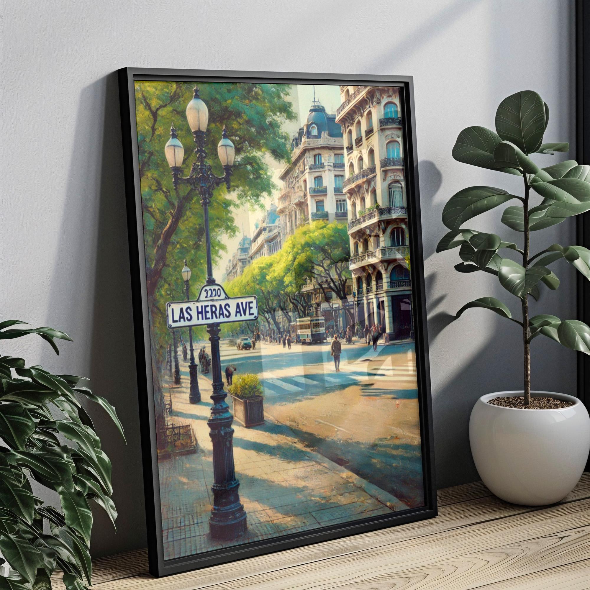 Las Heras Avenue Print - Buenos Aires, Argentina