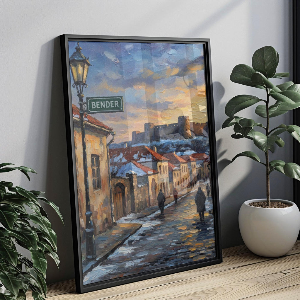 Bender Moldova Wall Art Print: Historic Eastern European Travel Poster