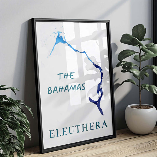 Eleuthera Print Tropical Wall Art Bahamas Decor Travel Gift Housewarming College Room Art