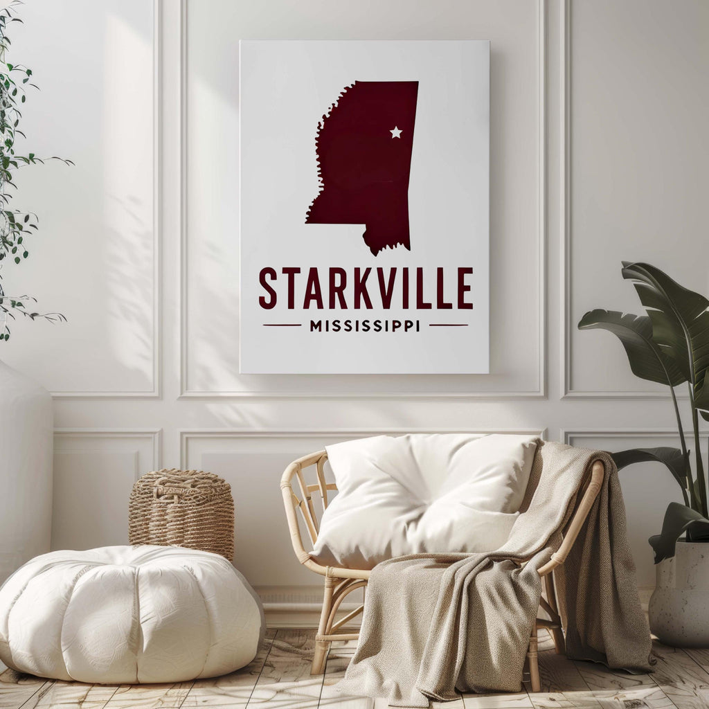 Starkville Wall Art - Starkville, Mississippi, USA