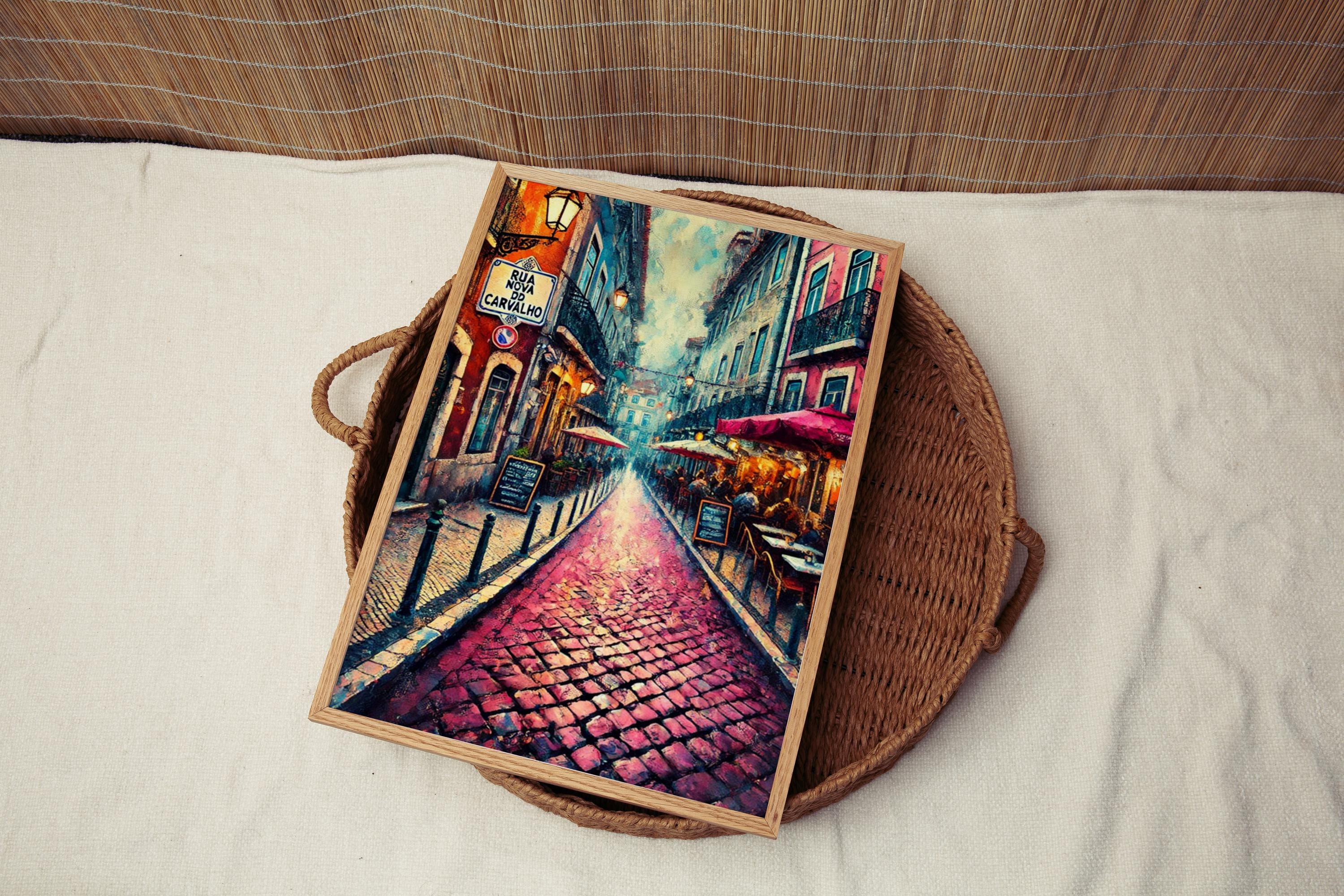 Pink Street Print - Lisbon, Portugal