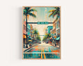 NE 4th Avenue Wall Art - Fort Lauderdale, Florida, USA
