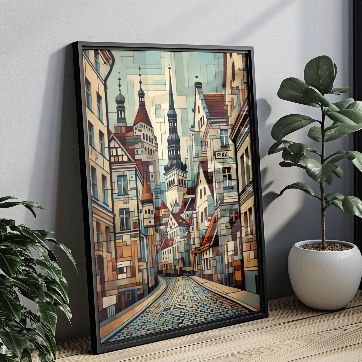 Pikk St Minimalist Art Print - Estonia