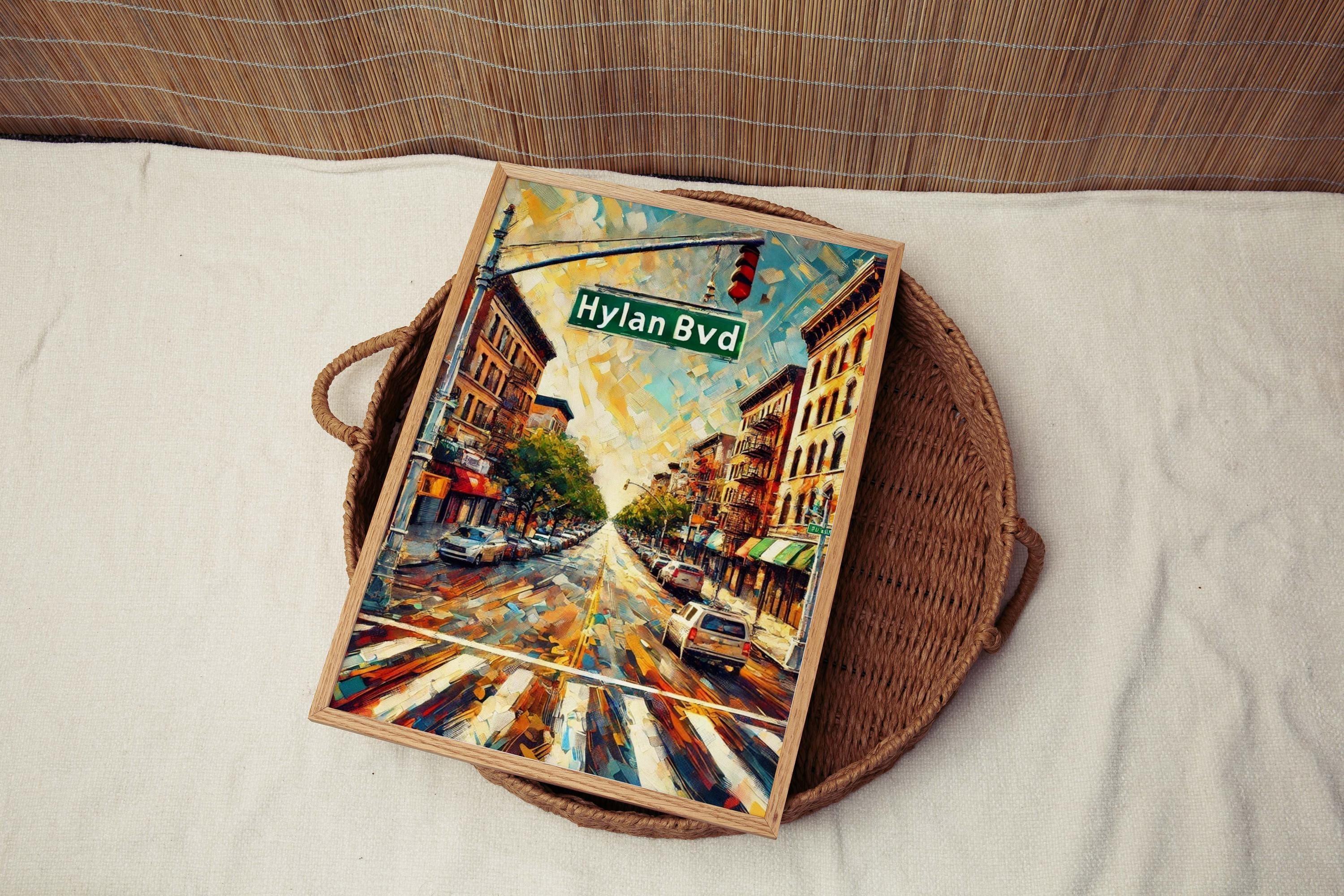 Hylan Boulevard Wall Art Print – Staten Island Travel Poster, NYC Gift, Housewarming Decor, Hylan Blvd Artwork, Staten Island Map Print