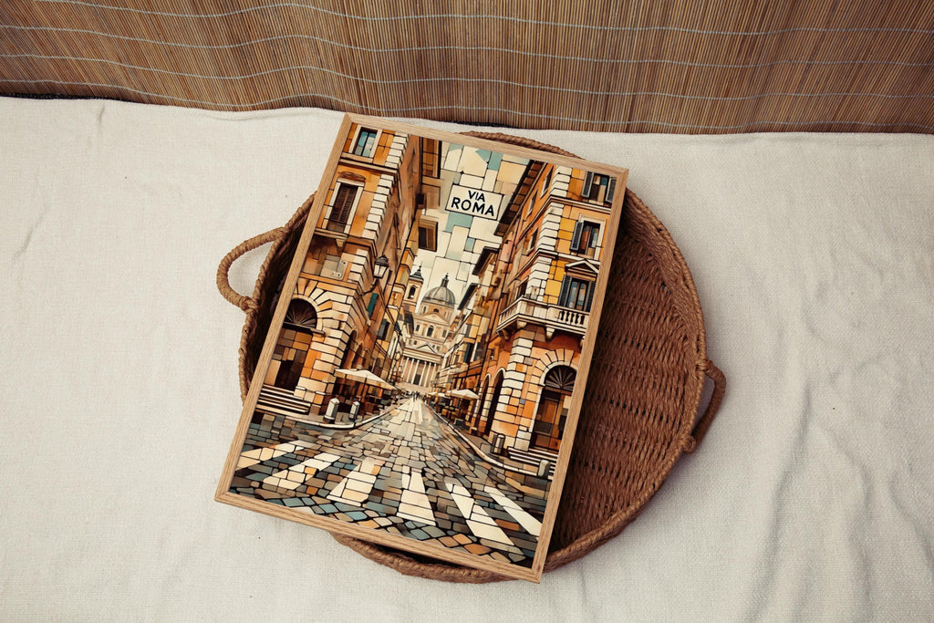 Via Roma Vintage Print - Sicily, Italy