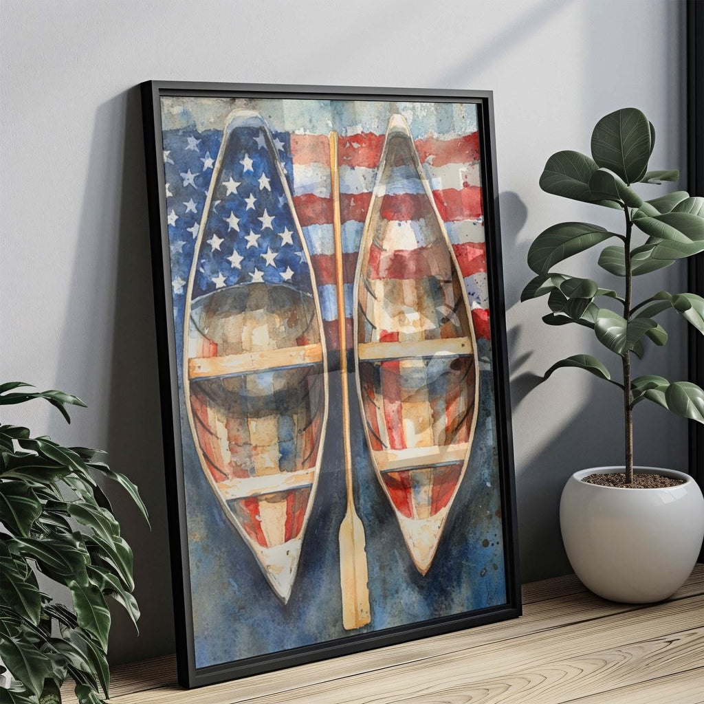 Boat Wall Art Patriotic - United States